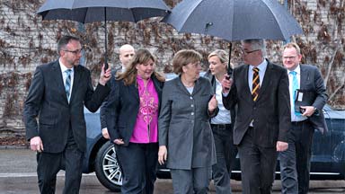 Bundeskanzlerin Angela Merkel besucht Mader