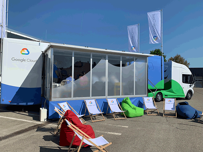 Google Cloud Truck bei Mader